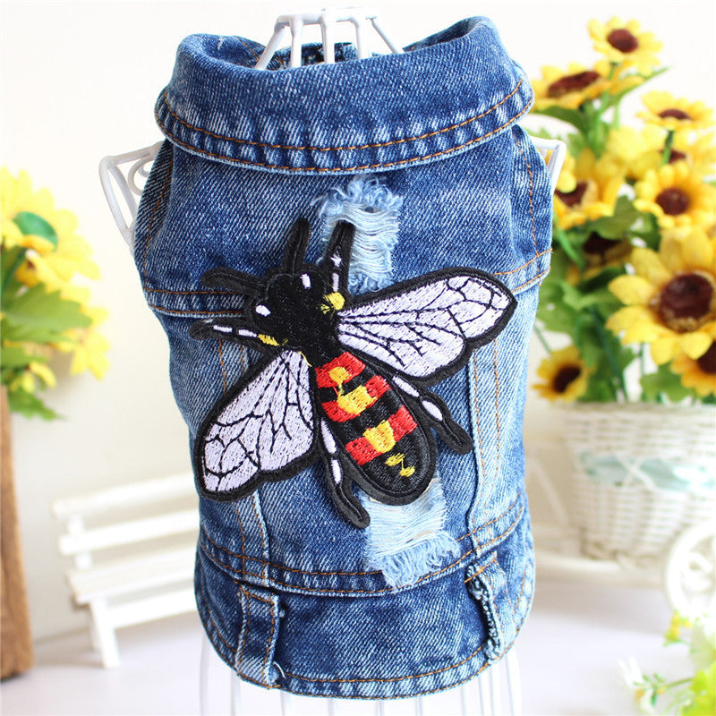 Stylish Denim Dog Vest for VIP Pups
