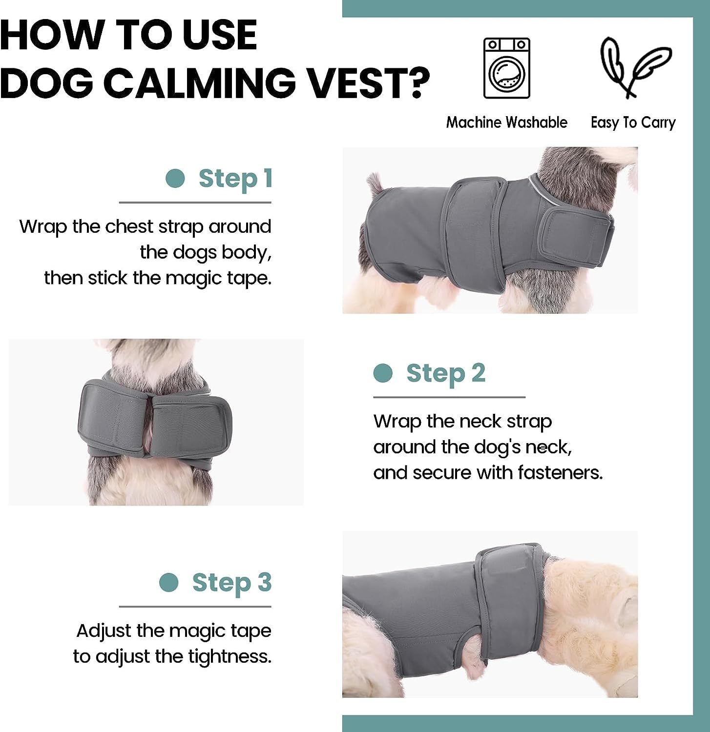 Anxiety-Relief Dog Vest – Cozy, Soothing, Protective Fit