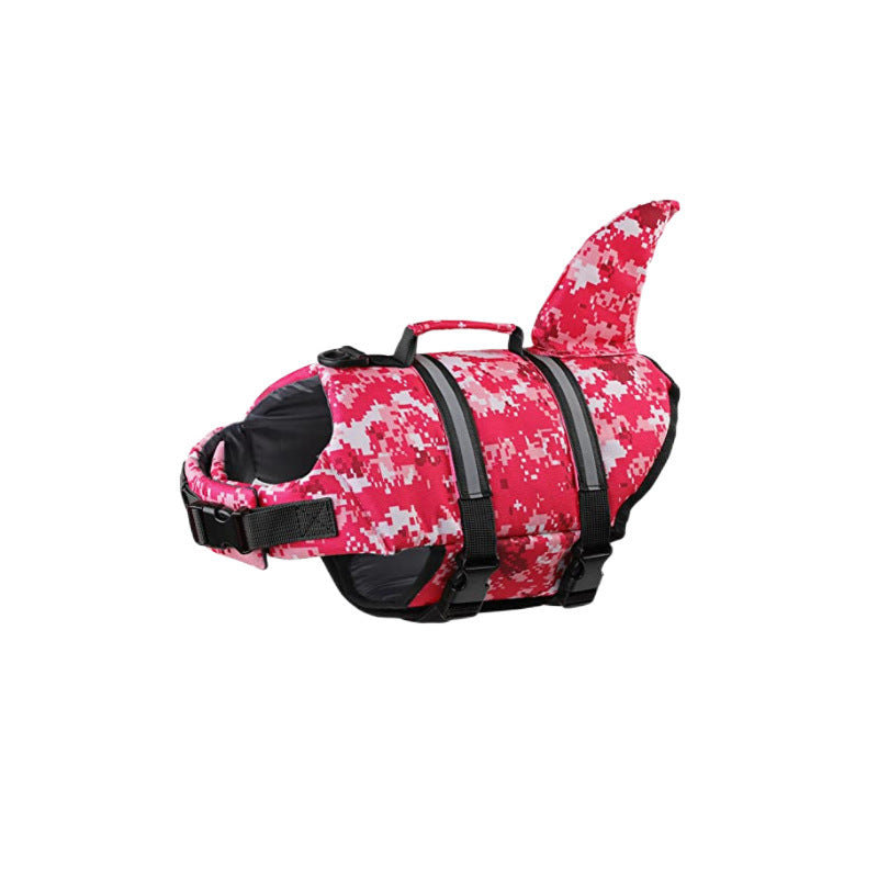 Playful Shark Dog Life Jacket for Pool and Beach