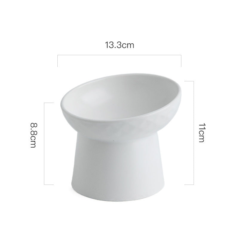 Stylish Slant Cat Bowl – Cute &amp; Comfortable Dining