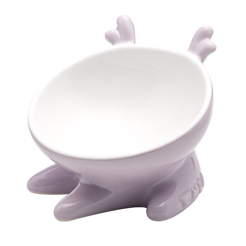 Comfort Feed – Ceramic Tilt Bowl for Cats