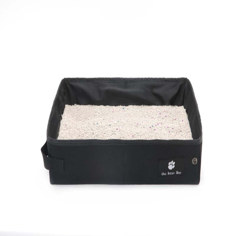 Travel-Ready Folding Cat Litter Box for Happy Trips