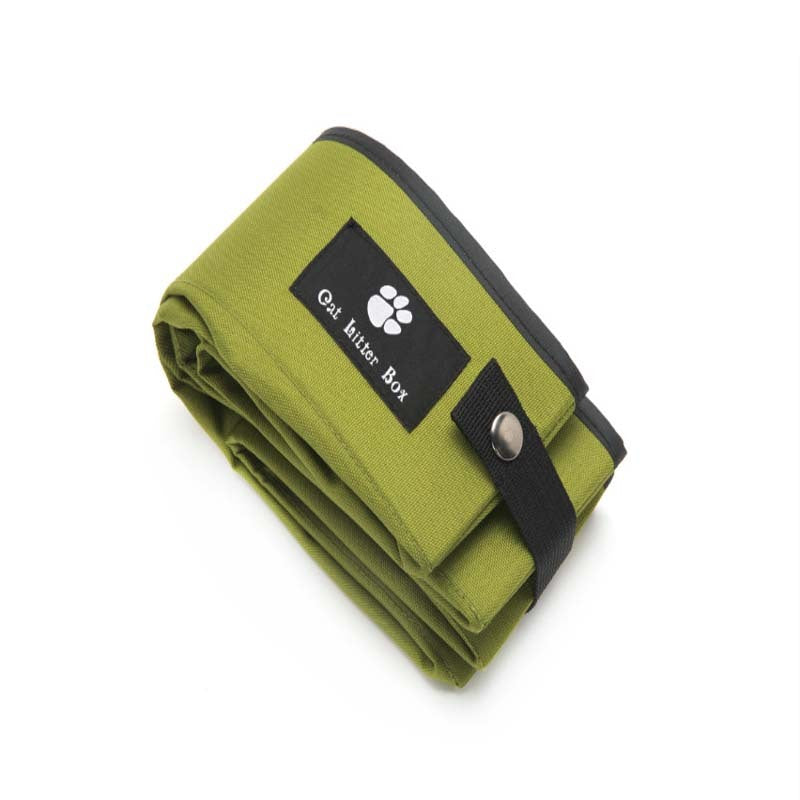 Travel-Ready Folding Cat Litter Box for Happy Trips