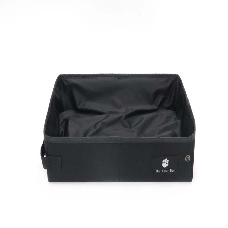Travel-Ready Folding Cat Litter Box for Happy Trips