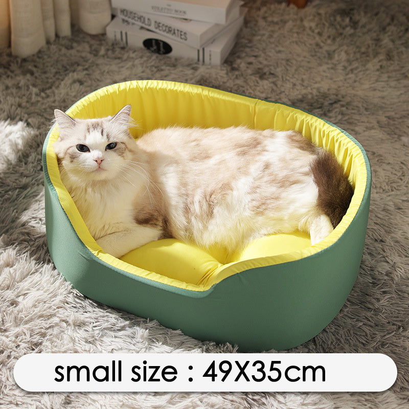 Cozy Winter Pet Kennel – Warm Sleep for Cats & Dogs