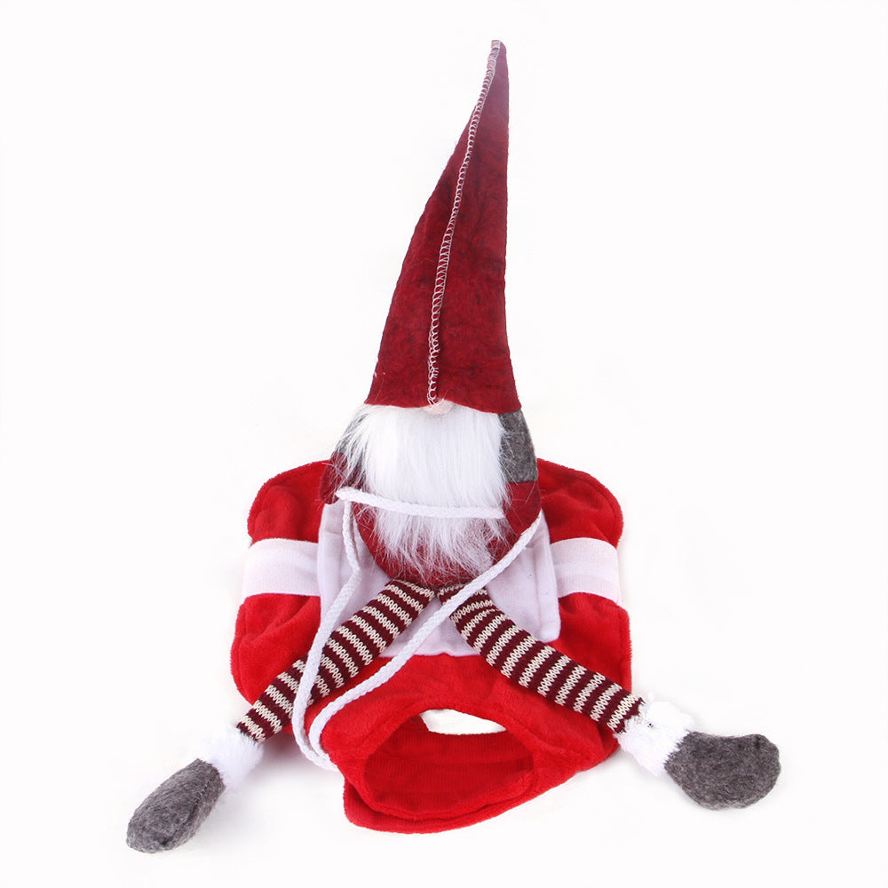 Santa Riding Pet Costume – Holiday Fun for Cats & Dogs