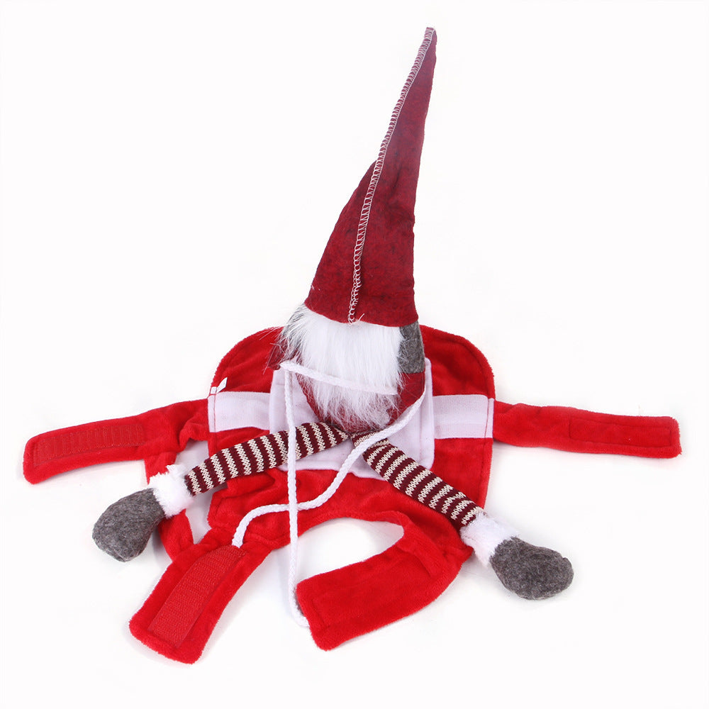 Santa Riding Pet Costume – Holiday Fun for Cats & Dogs