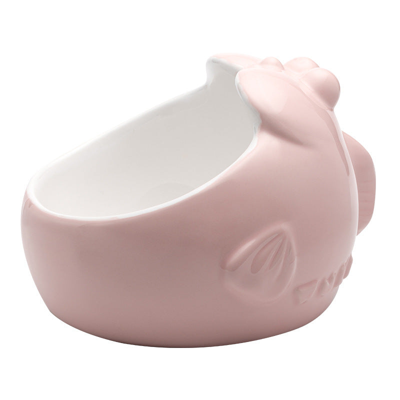 Comfort Feed – Ceramic Tilt Bowl for Cats