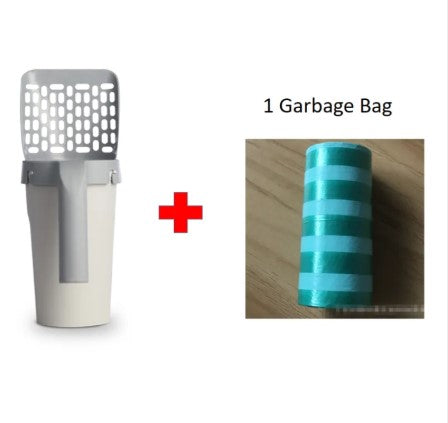 Easy-Clean Cat Litter Shovel and Storage Box