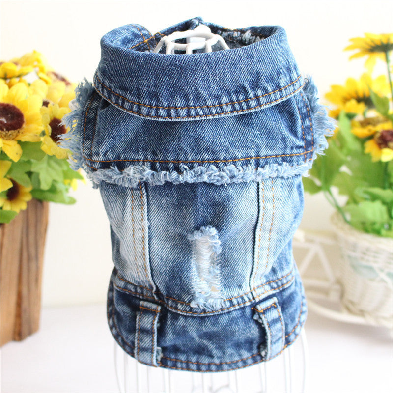 Stylish Denim Dog Vest for VIP Pups