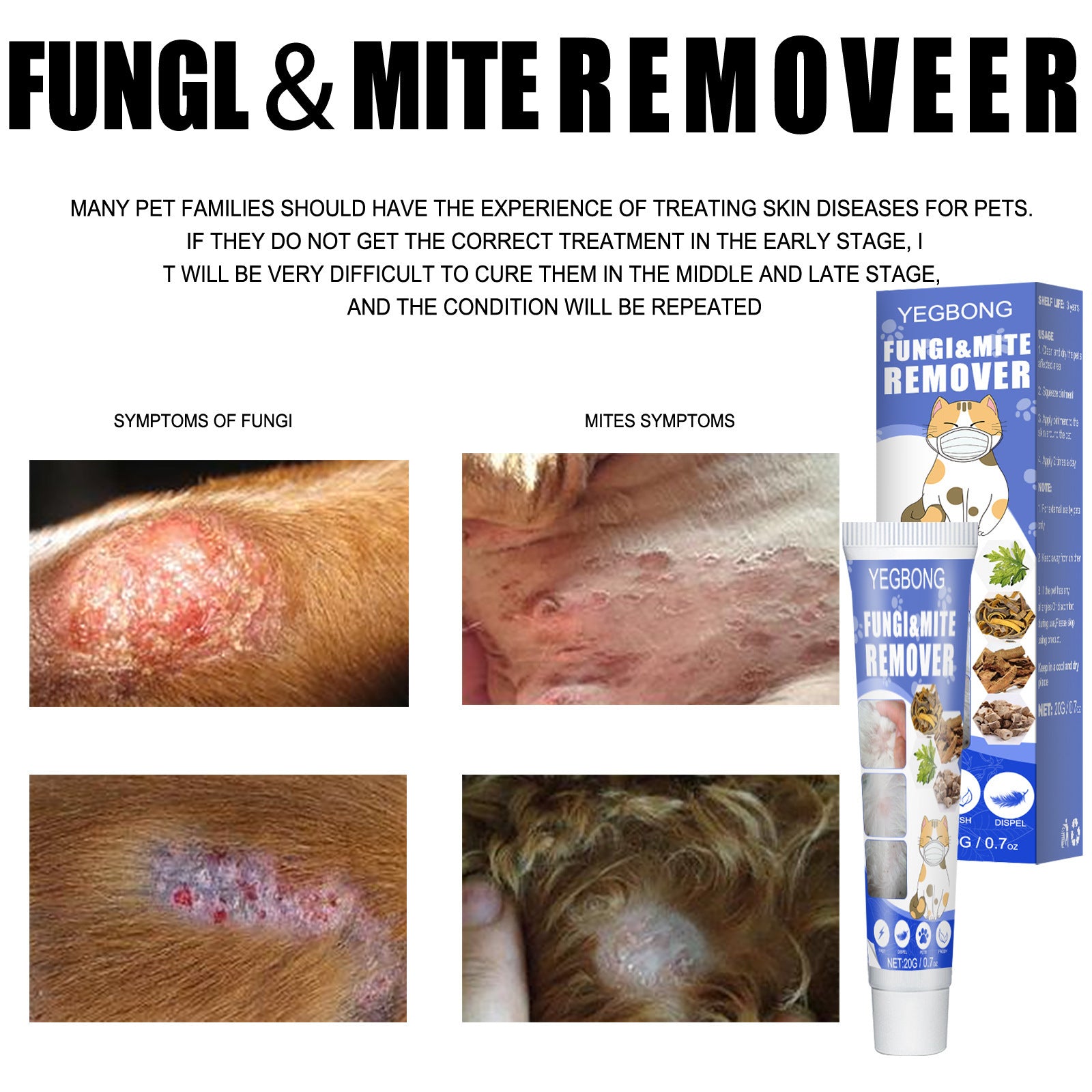 Cat and Dog Itch Relief Skin Care Cream