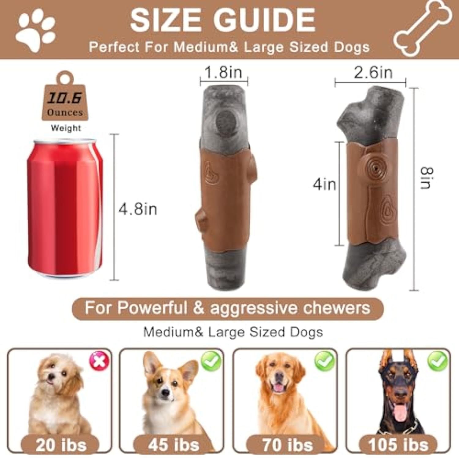 Indestructible Dog Chew Toy – Perfect for Big Strong Pups