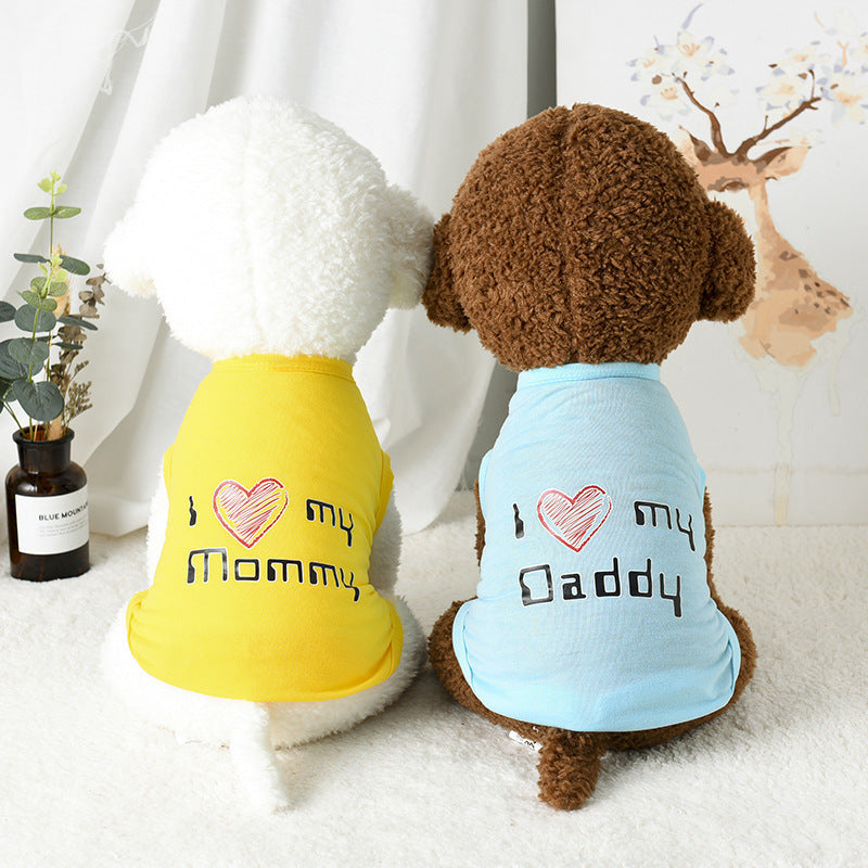 Trendy Cartoon Vest, Stylish Comfort for Your Furry Friend
