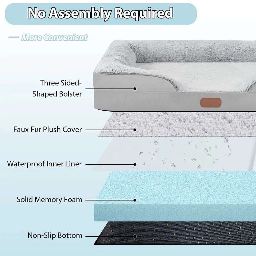 Memory Foam Pet Bed for Pain-Free Pet Rest