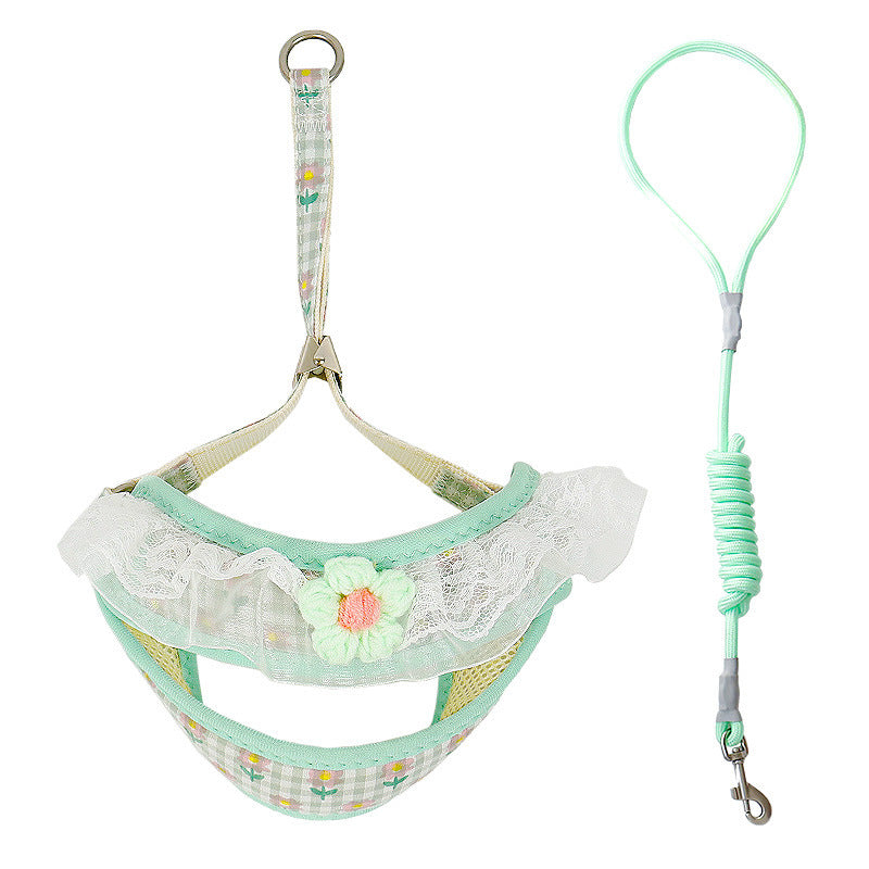 Charming Small Dog Vest with Handy Holding Rope