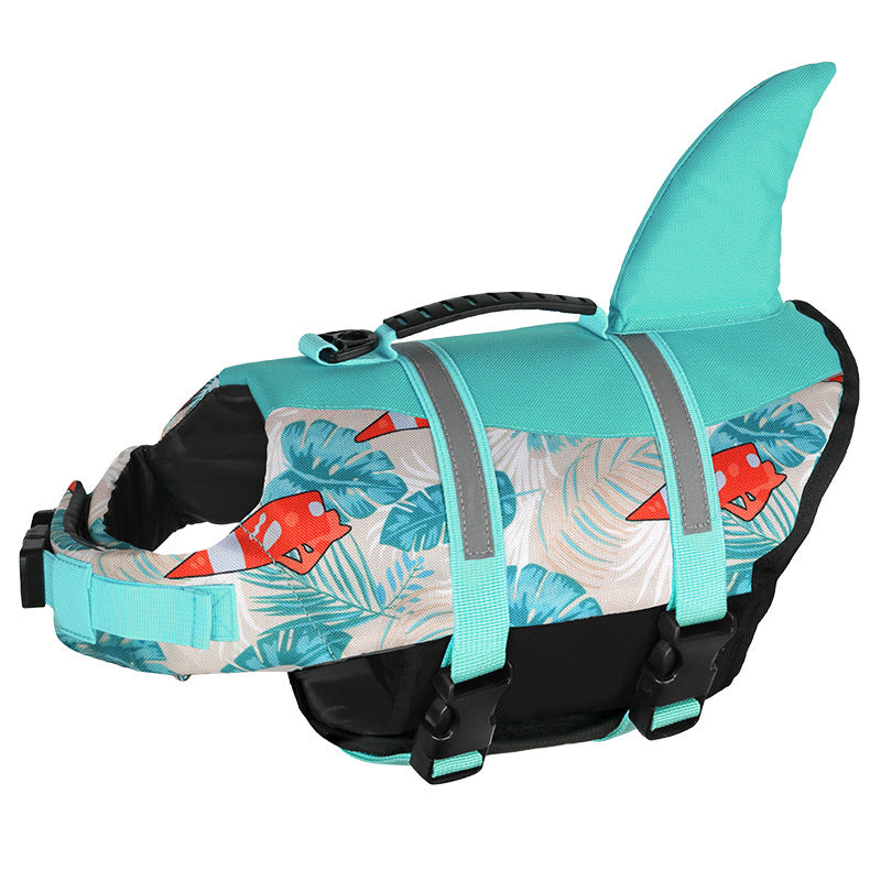 Playful Shark Dog Life Jacket for Pool and Beach