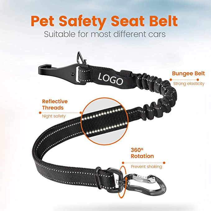 Travel Buddy Dog Car Leash – Safe Adjustable Design
