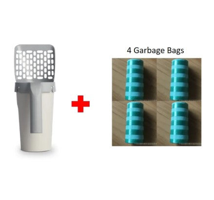 Easy-Clean Cat Litter Shovel and Storage Box