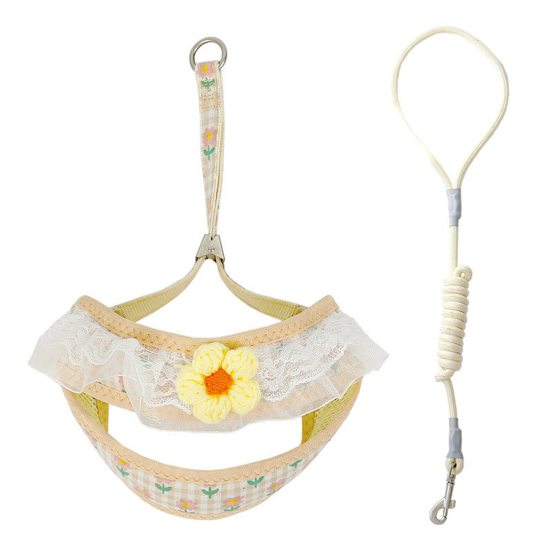 Charming Small Dog Vest with Handy Holding Rope