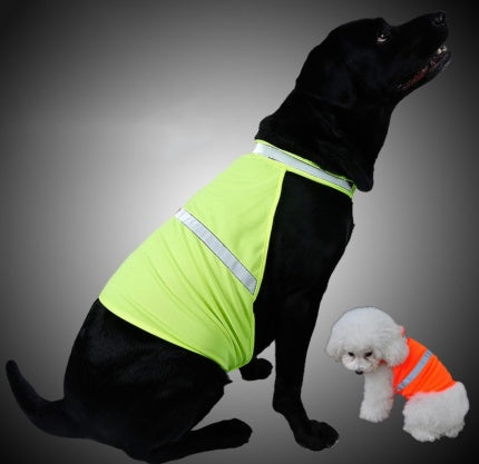 Bright & Safe Fluorescent Dog Vest