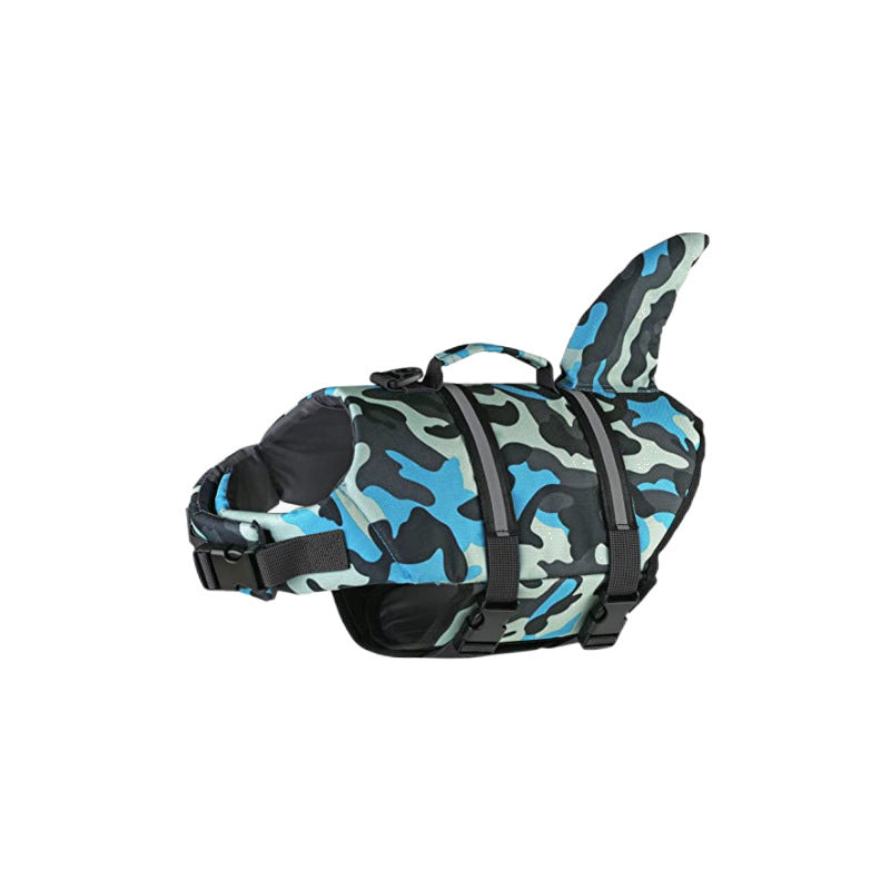 Playful Shark Dog Life Jacket for Pool and Beach