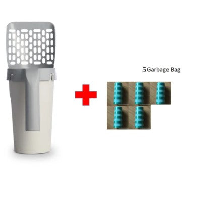 Easy-Clean Cat Litter Shovel and Storage Box