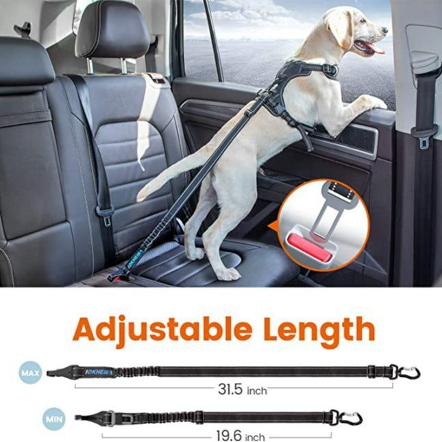 Travel Buddy Dog Car Leash – Safe Adjustable Design