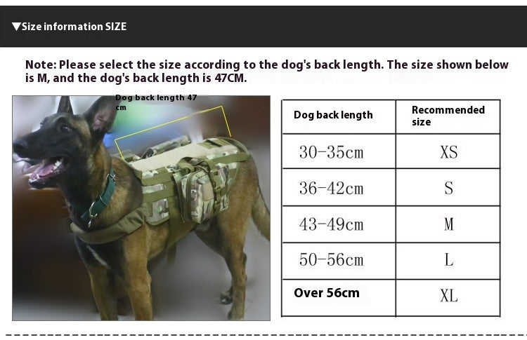 Protective Tactical Dog Vest for Outdoor Adventures