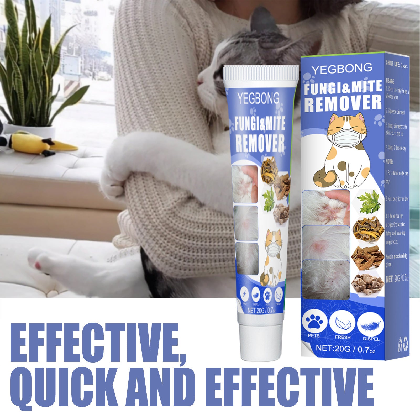 Cat and Dog Itch Relief Skin Care Cream