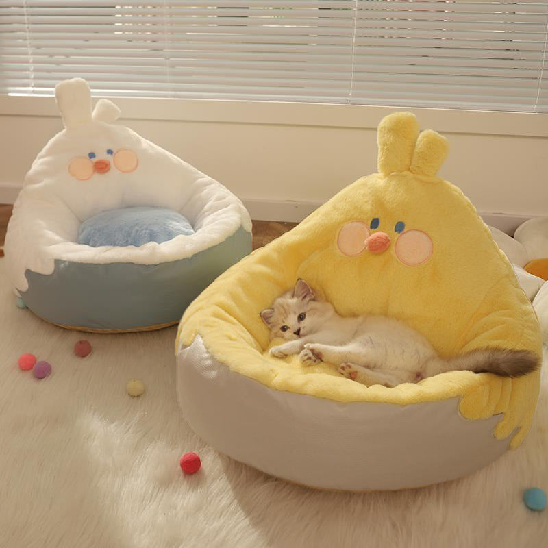 Semi-Closed Cat Nest – Snug Retreat Year-Round