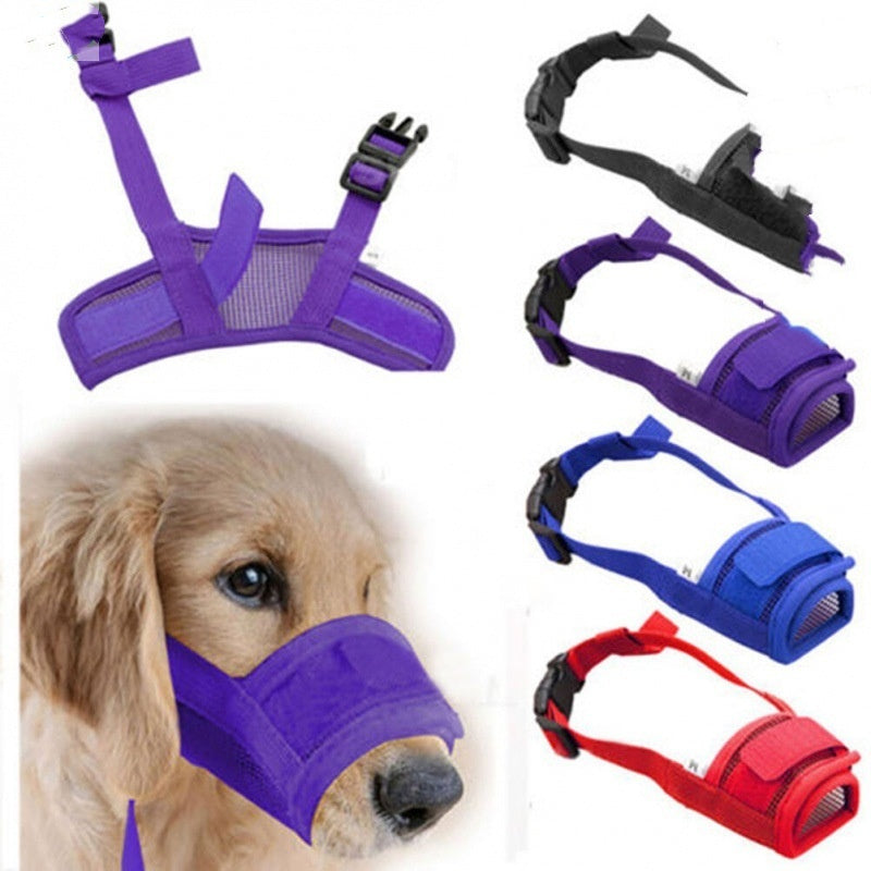 No Bite, No Bark – Soft Adjustable Dog Safety Muzzle