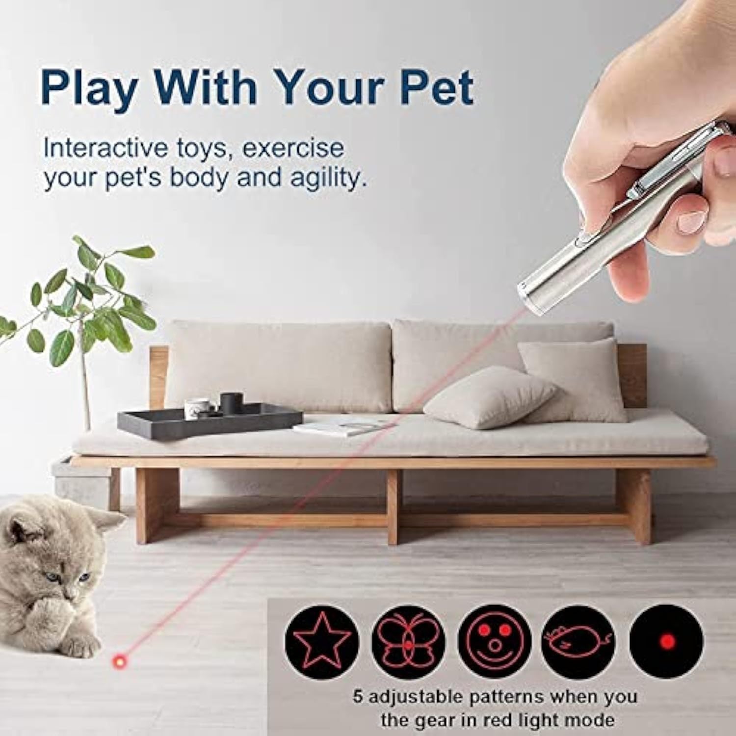 Chase & Play Cat Pointer – Fun for Kittens Too!