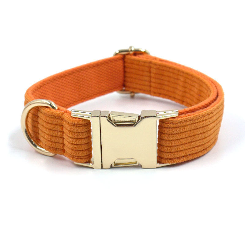 Soft Corduroy Dog Collar – Stylish, Strong, and Cozy