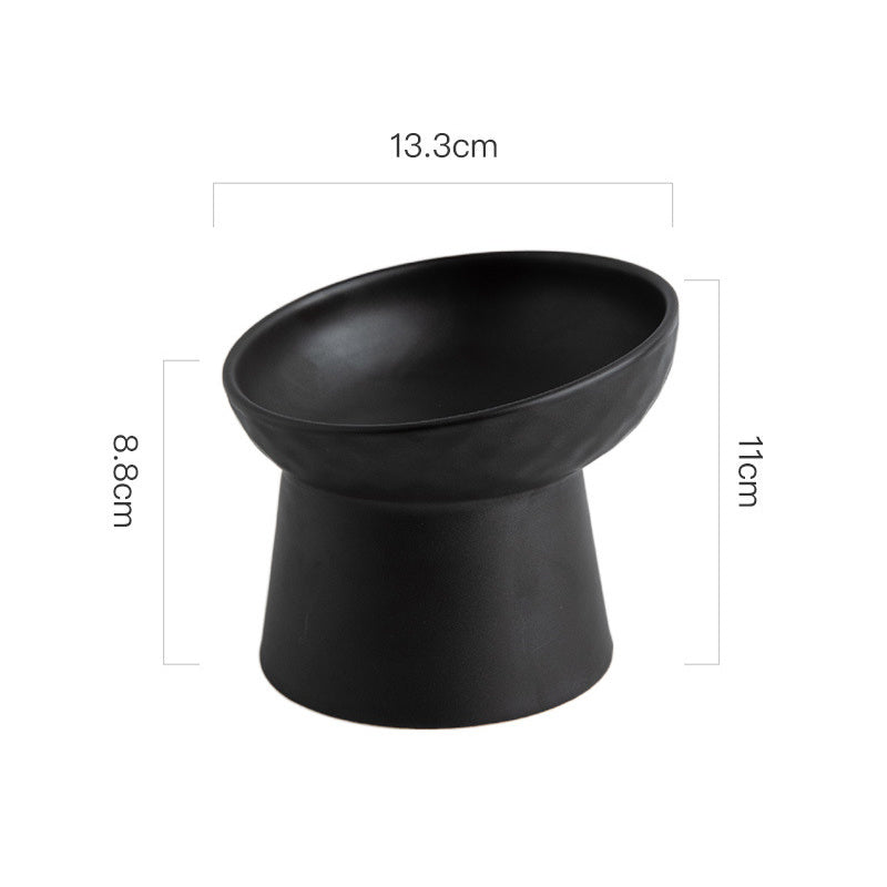 Stylish Slant Cat Bowl – Cute &amp; Comfortable Dining