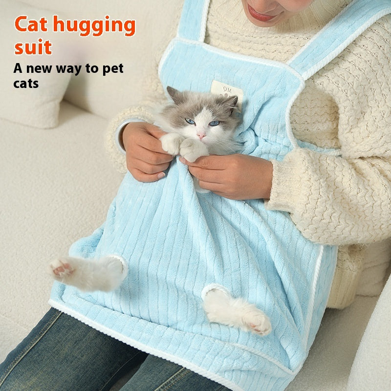 Cat Hugging Apron – Snuggle Safely Anytime, Anywhere