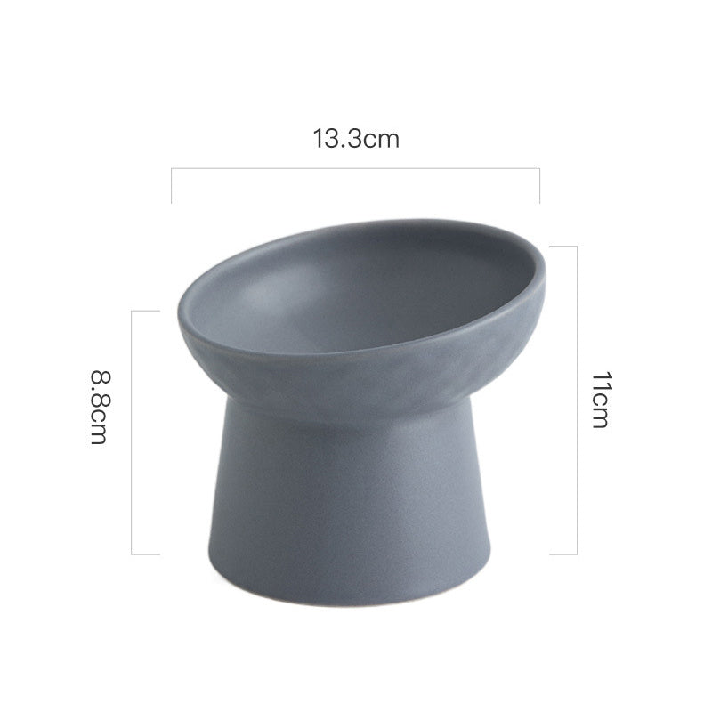 Stylish Slant Cat Bowl – Cute &amp; Comfortable Dining