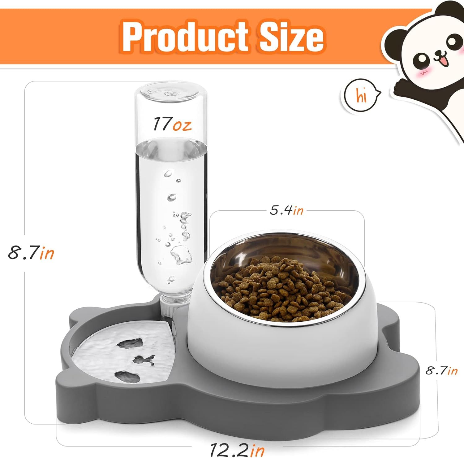 Ergonomic Pet Bowl Set – Perfect for Cats & Puppies