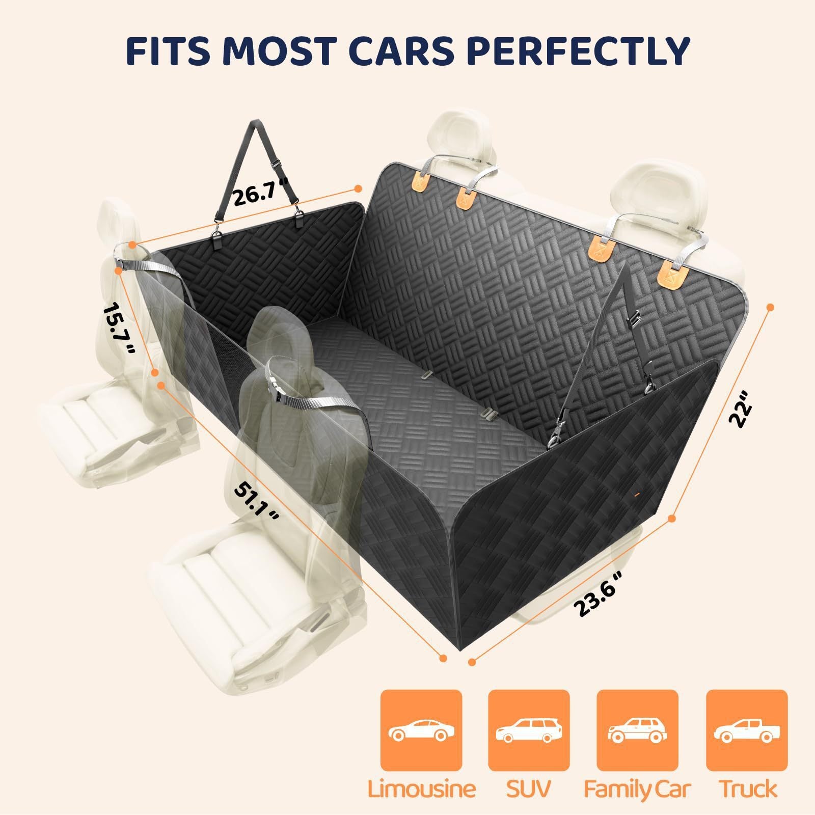 Easy-Clean Car Mat for Furry Passengers