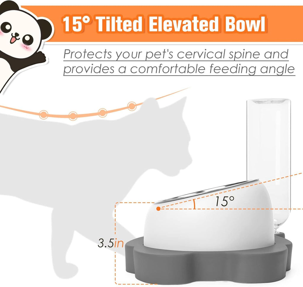 Ergonomic Pet Bowl Set – Perfect for Cats & Puppies