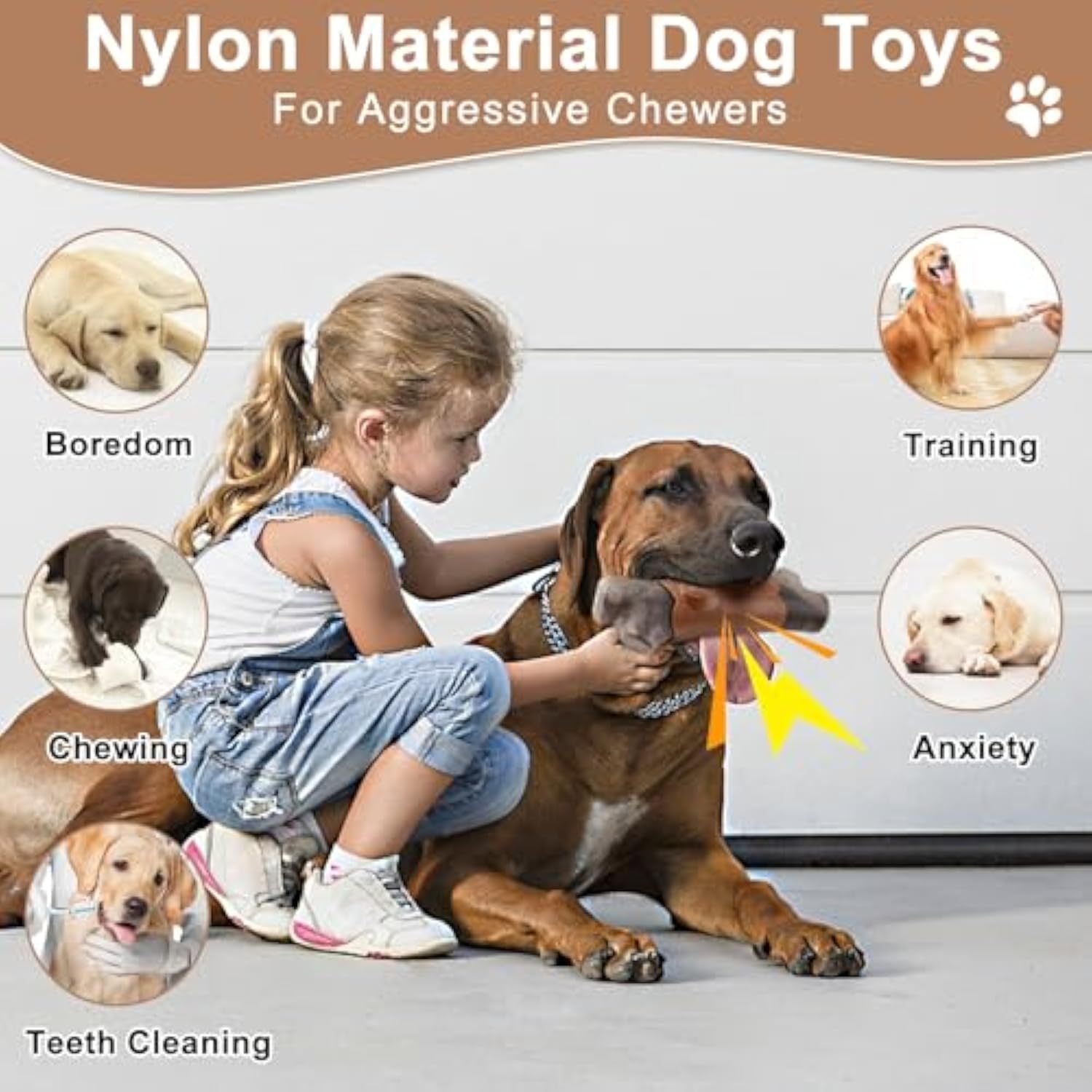 Indestructible Dog Chew Toy – Perfect for Big Strong Pups