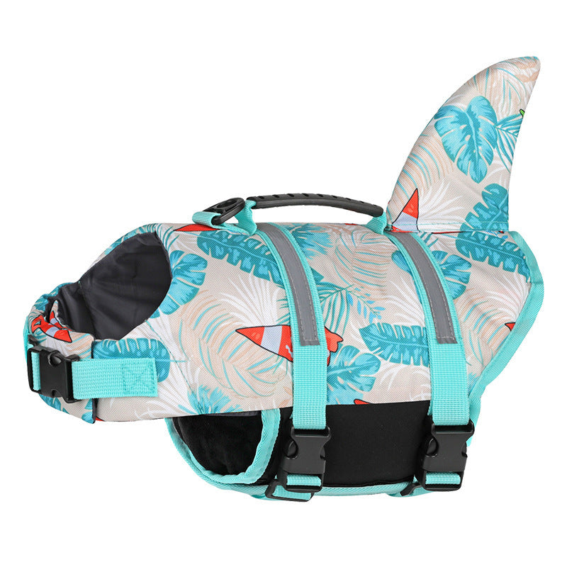 Playful Shark Dog Life Jacket for Pool and Beach