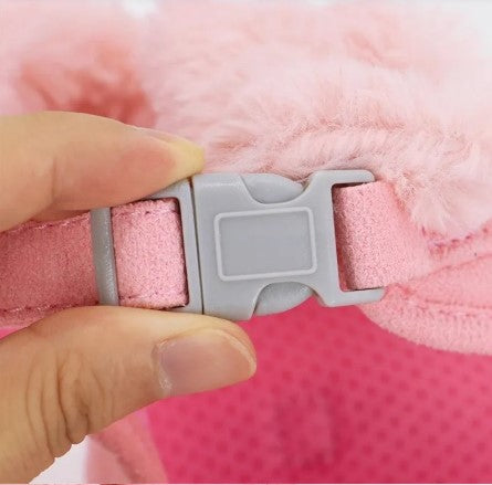 Adorable Puppy Harness & Leash with Bow Tie
