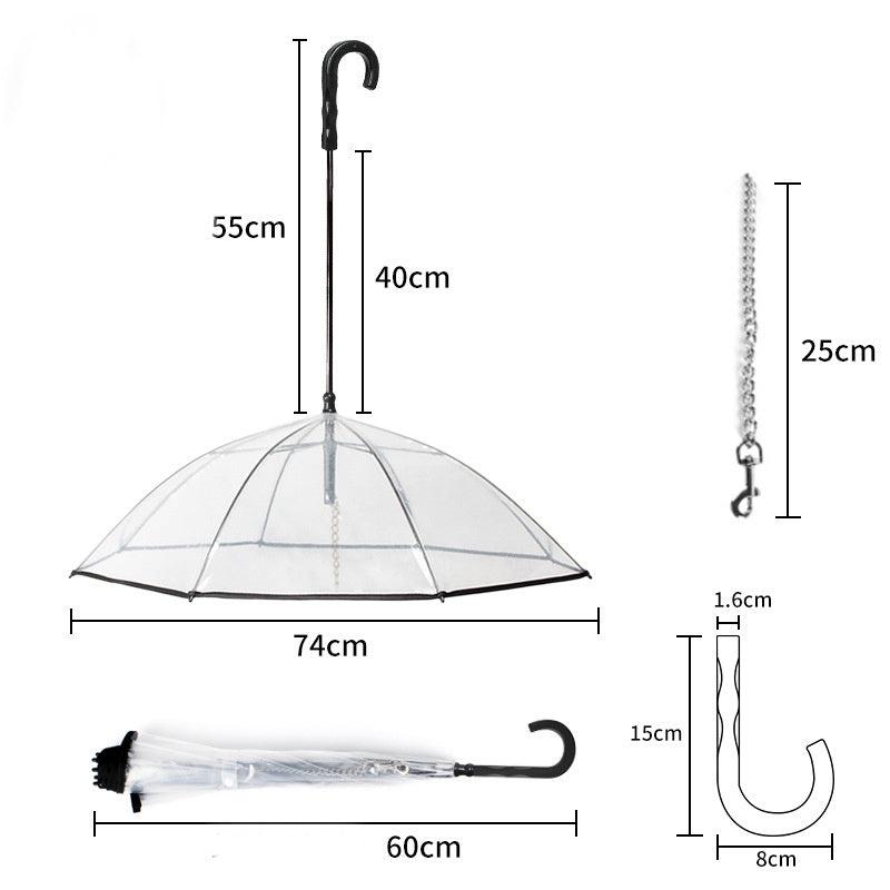 Umbrella Leash Combo – Dry Walks for Your Pup