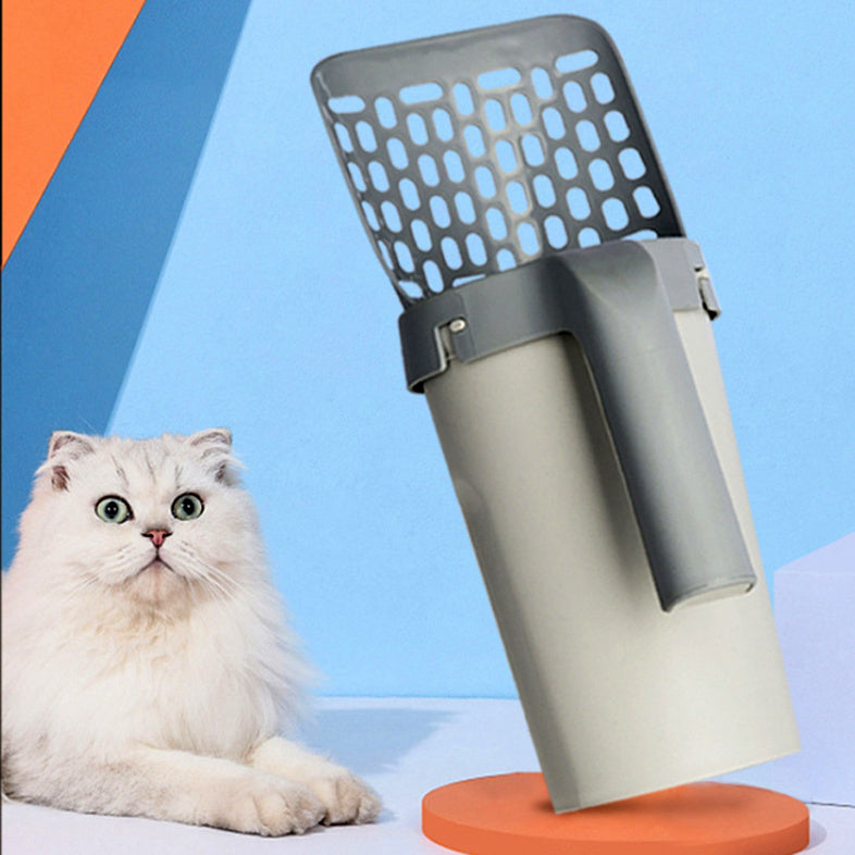 Easy-Clean Cat Litter Shovel and Storage Box