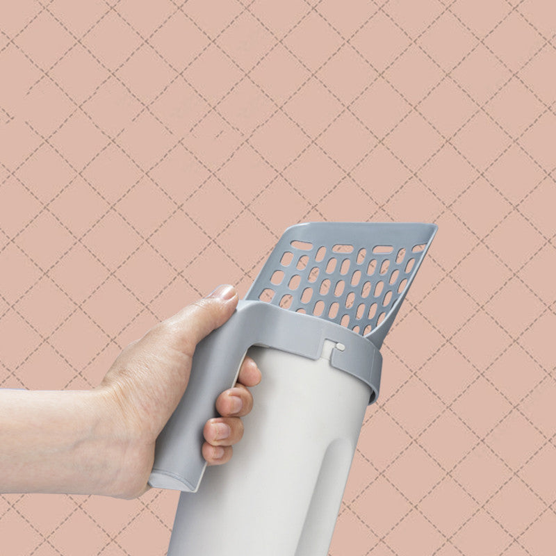 Easy-Clean Cat Litter Shovel and Storage Box