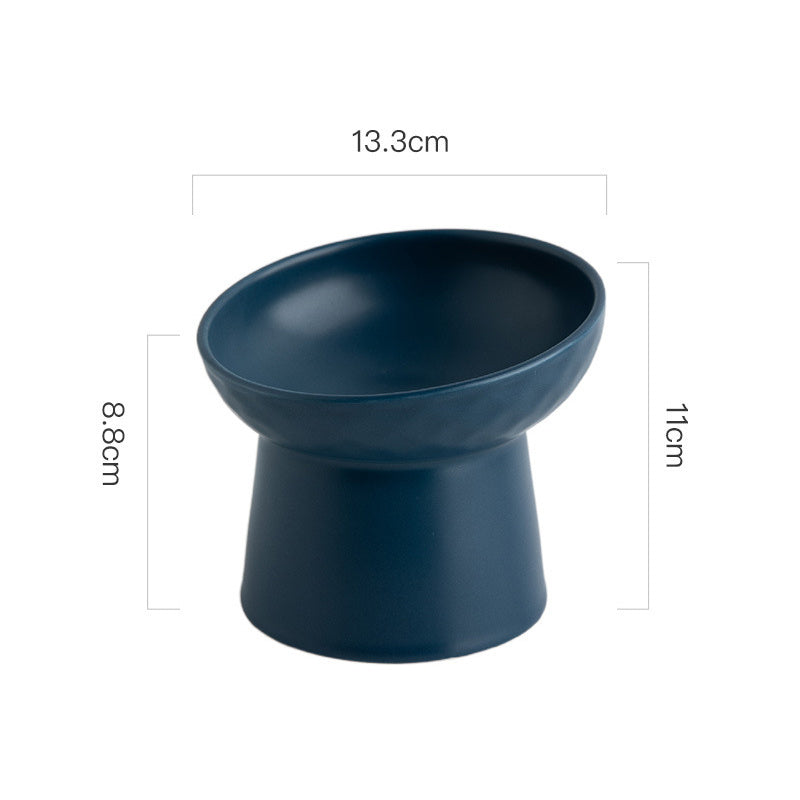 Stylish Slant Cat Bowl – Cute &amp; Comfortable Dining