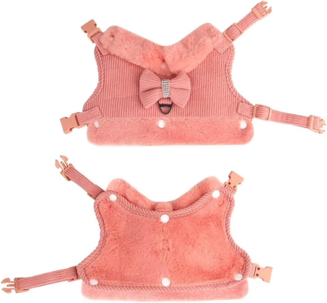 Adorable Puppy Harness & Leash with Bow Tie