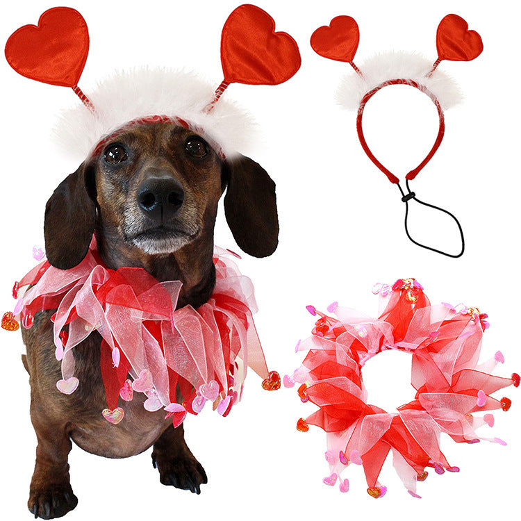 Cute Valentine Pet Accessories – Party-Ready Dogs & Cats