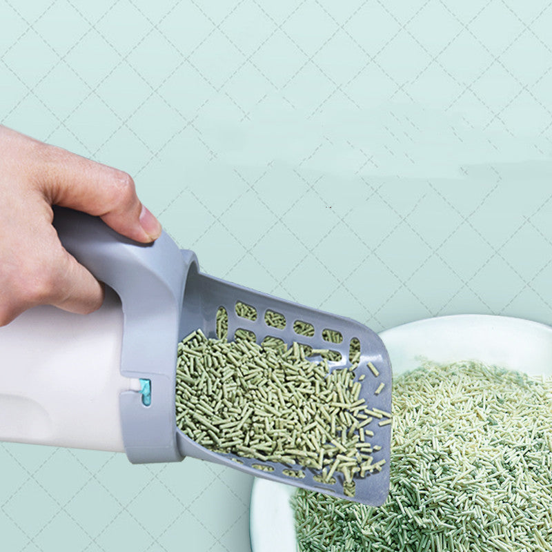 Easy-Clean Cat Litter Shovel and Storage Box