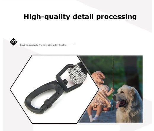 Corde élastique de contrôle de traction pour chiots puissants